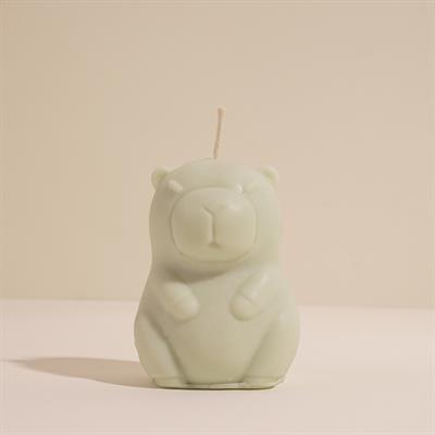 Kapibara Temalı Yeşil Soya Mum