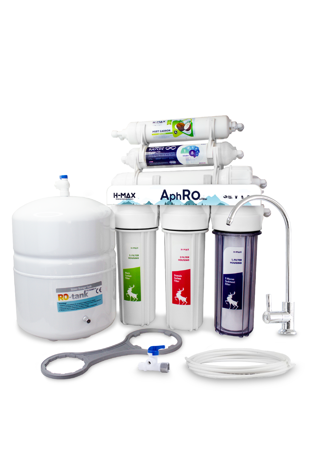 Aphro 6 Filtreli Standart Membranlı 9 Litre Çelik Tanklı Açık Kasa Su Arıtma Cihazı - 0024