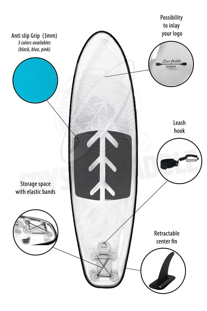 Şeffaf Stand Up Paddle Board - Clear Sup (325cm)