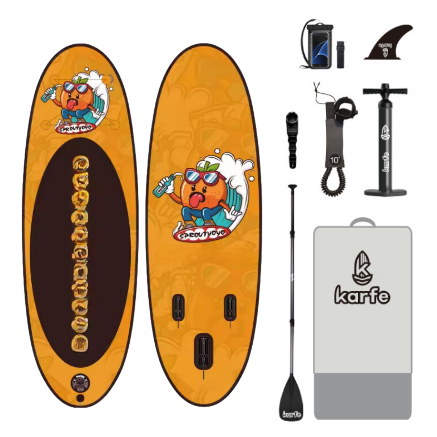 Mini Wave 9'6 Adults & Youth  SUP Şişme Kürek Sörfü (Stand Up Paddle Board) - Tüm Ekipmanlar Pakete Dahildir.
