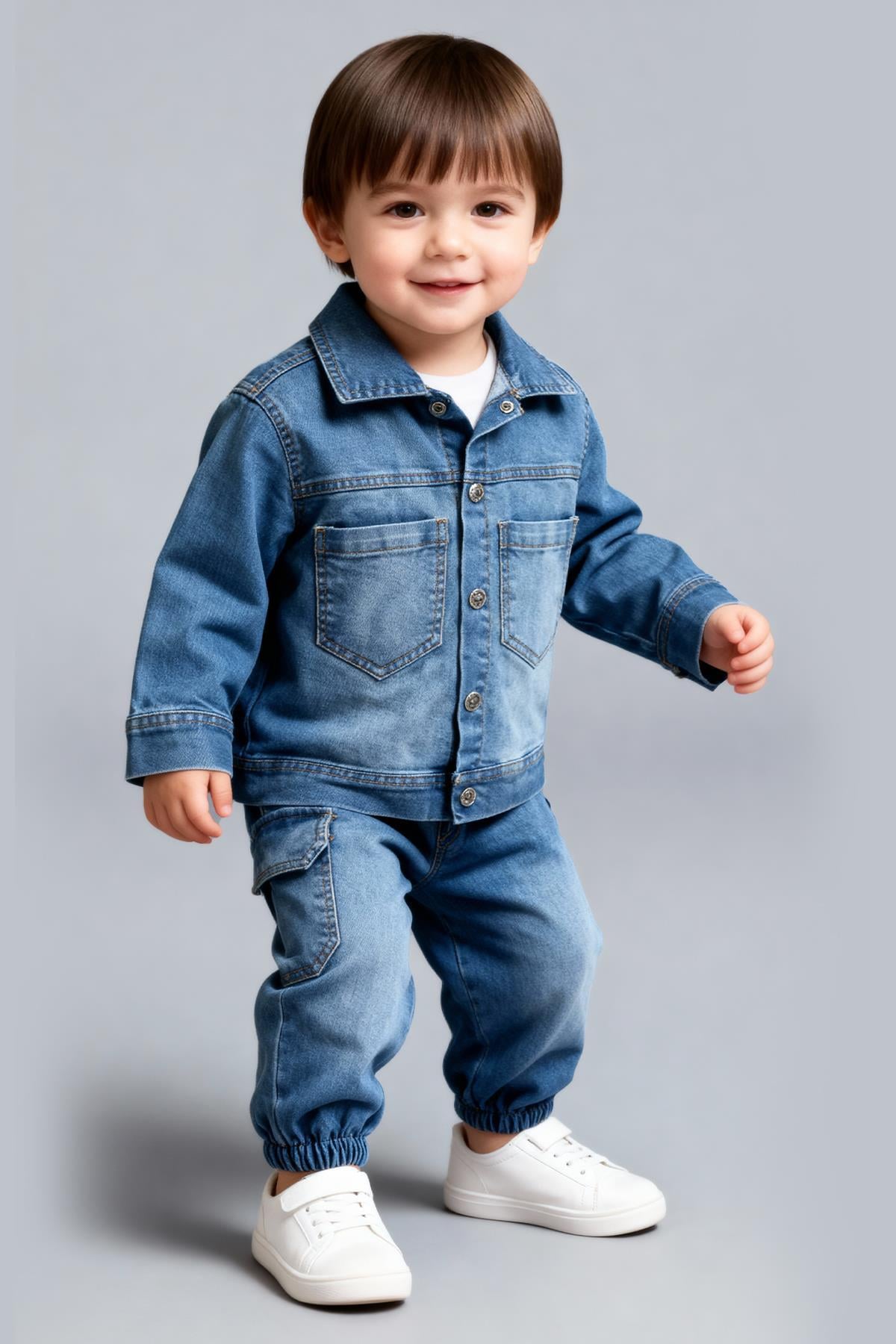 Tuffy Erkek Çocuk Üçlü Kot Takım-04285