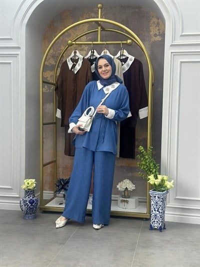 Armi Yakası Taşlı Takım