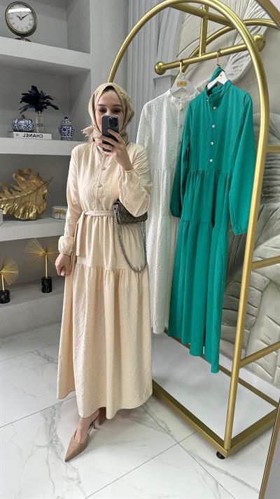 Mini Düğmeli Elbise 