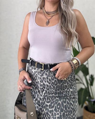 Açık Lila oval yaka kolsuz uzun body