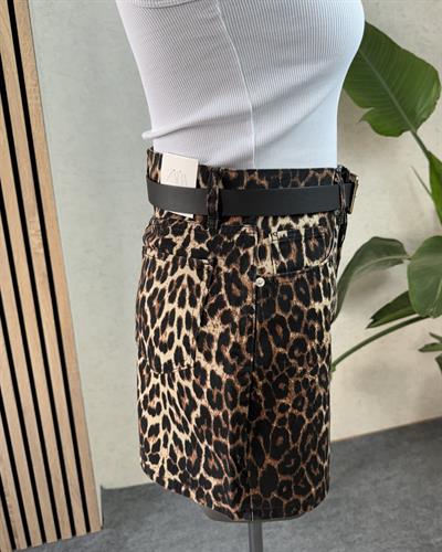 Orjinal Marka Ultra Mini Leopar Desenli Etek