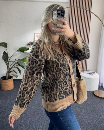 Leopar -Taba Yumoş Hırka