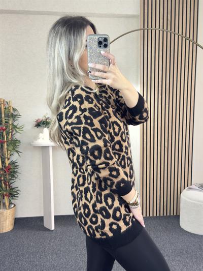 TABA LEOPAR TUNİK KAZAK