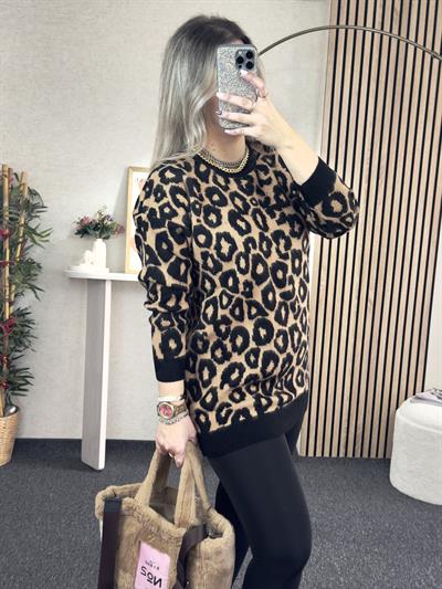 TABA LEOPAR TUNİK KAZAK