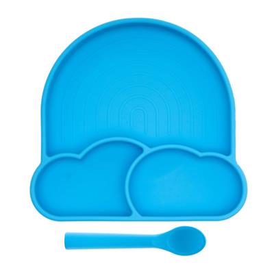 Babychefs Silikon Bebek Beslenme Seti 2 Parça-Mavi