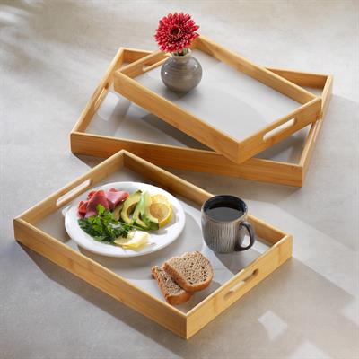 Bambum Marbella 3 lü Tepsi-Beyaz