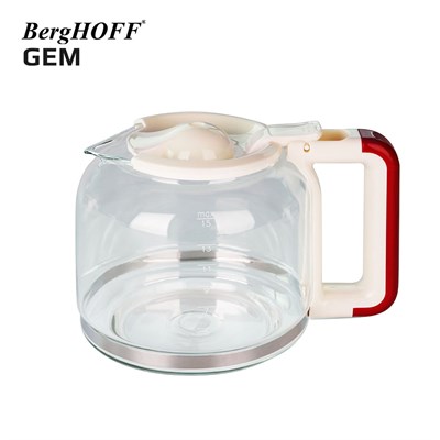 Berghoff Gem Retro 15 bardak Kırmızı Filtre Kahve Makinesi (7950402)