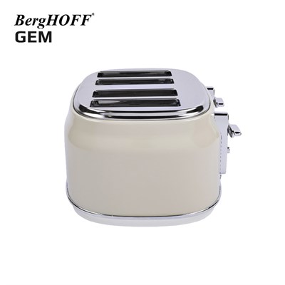 Berghoff Gem Retro Krem Rengi Dört Dilim Ekmek Kızartma Makinesi (7950052)