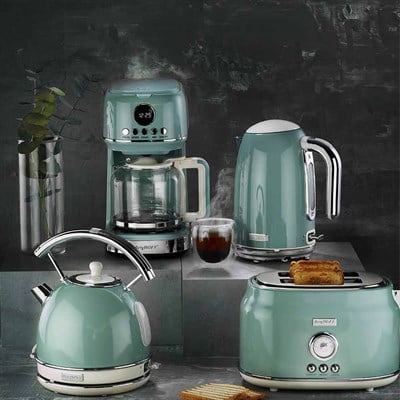 Berghoff Gem Retro Mint Yeşil Dört Dilim Ekmek Kızartma Makinesi (7950051)