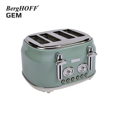 Berghoff Gem Retro Mint Yeşil Dört Dilim Ekmek Kızartma Makinesi (7950051)