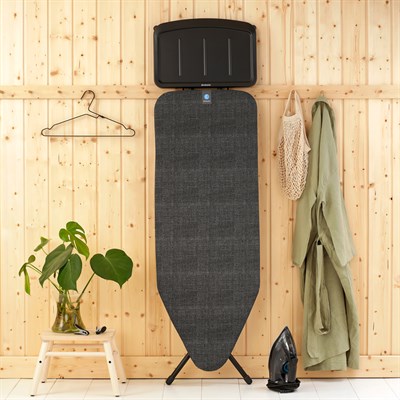 Brabantia Buhar Kazanı Standlı Denim Black Desenli Ütü Masası 124x45 Cm Ssuh (BRA 134623)