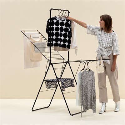 Brabantia Mat Siyah Ekstra Askılıklı Çamaşır Kurutma Askısı 25 Metre