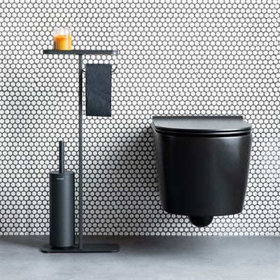 Brabantia Mindset Infinite Grey Standlı Organizer Tuvalet Kağıdı Tutucusu Ve Tuvalet Fırçası