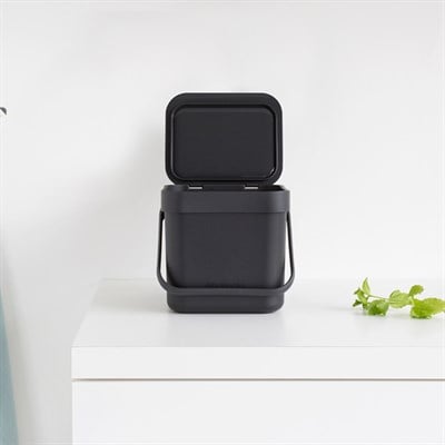 Brabantia Sort ve Go Koyu Gri Çöp Kovası 3 L