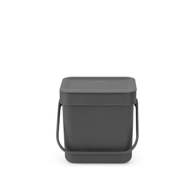 Brabantia Sort ve Go Koyu Gri Çöp Kovası 3 L