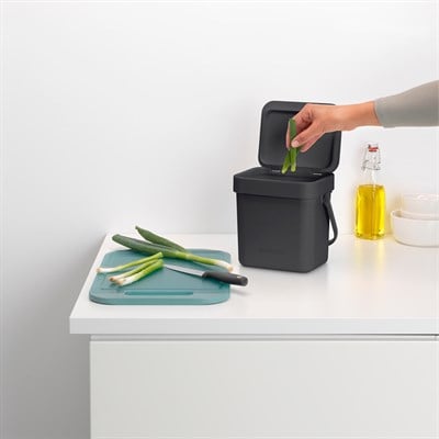 Brabantia Sort ve Go Koyu Gri Çöp Kovası 3 L