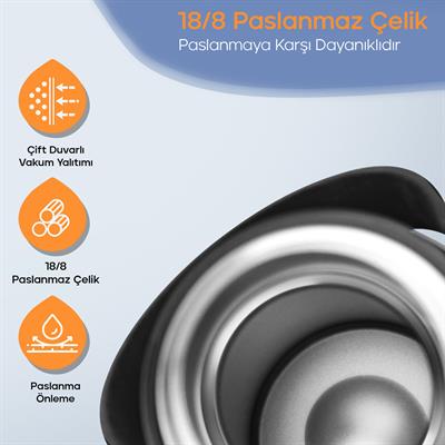 Santeco Geilo Çok Amaçlı Termos 1.2 L- Mavi