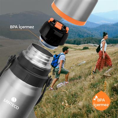Santeco Kahve Termosu 650 Ml-Gri