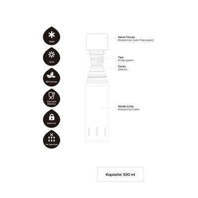 Santeco Kolima Termos 500 Ml- Siyah