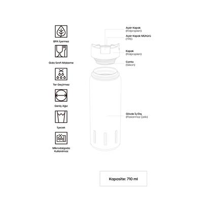 Santeco Kotka Termos 710 Ml-Lacivert