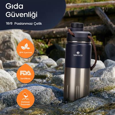 Santeco Ktwo Sporcu Termosu 500 Ml-Lacivert