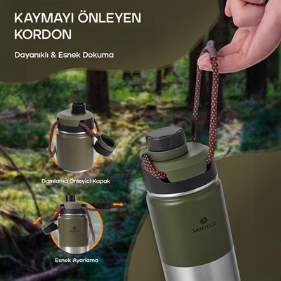Santeco Ktwo Sporcu Termosu 500 Ml-Yeşil