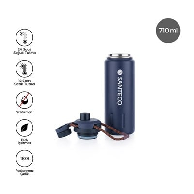 Santeco Ktwo Sporcu Termosu 710 Ml-Mavi