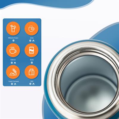 Santeco Ktwo Sporcu Termosu 710 Ml-Mavi