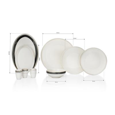 Schafer Adel Line Yemek Takımı 56 Parça-Gold