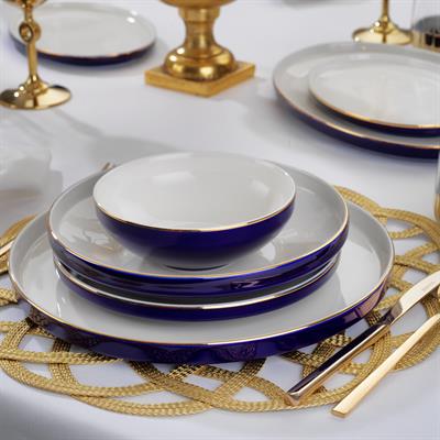 Schafer Adel Navy Blue Yemek Takımı 56 Parça-Lacivert