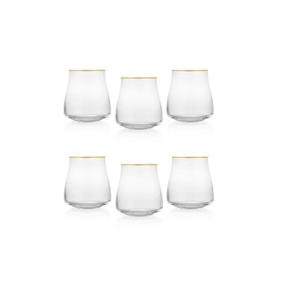 Schafer Alex Su Bardağı 350 ML 6 Parça-Altın