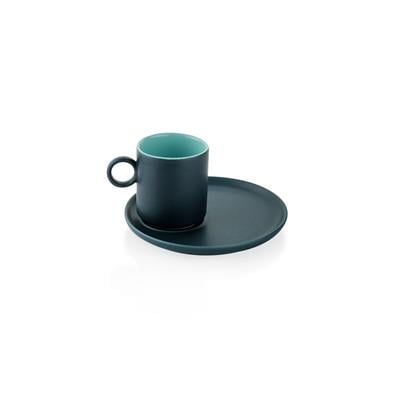 Schafer Aurora 2 Kişilik Kahve Fincan Takımı 4 Parça-Lacivert/Mavi