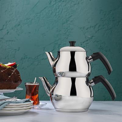 Schafer Base Çelik Çaydanlık Takımı 4 Parça-Inox