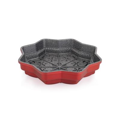 Schafer Black Stone Pine Döküm Kek Kalıbı 1 Parça-Kırmızı