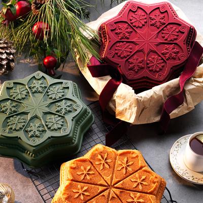 Schafer Black Stone Pine Döküm Kek Kalıbı 1 Parça-Kırmızı