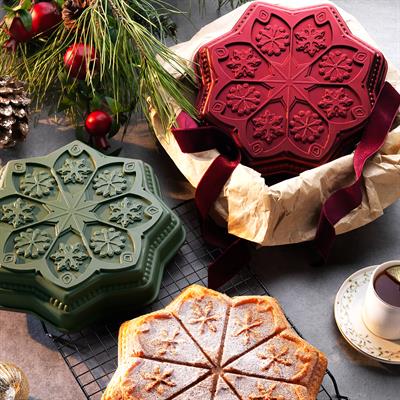 Schafer Black Stone Pine Döküm Kek Kalıbı 1 Parça-Kırmızı