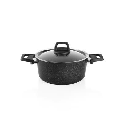 Schafer Black Stone Tencere Seti 7 Parça-Siyah