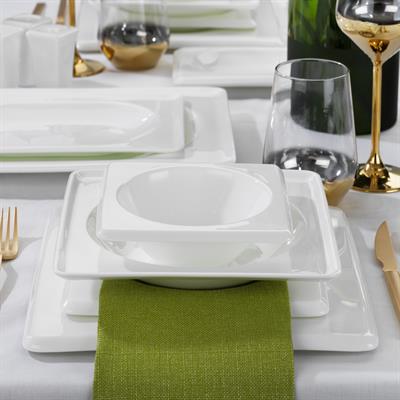 Schafer Blanc Bone Yemek Takımı 60 Parça-Beyaz