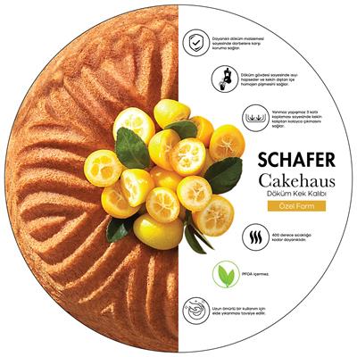 Schafer Cakehaus Döküm Kek Kalıbı 1 Parça-Gri