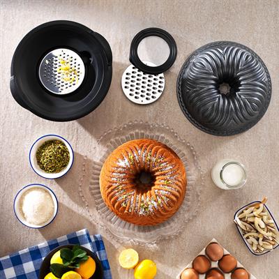 Schafer Cakehaus Kek Kalıbı+Hazırlık Seti 6 Parça-Gri