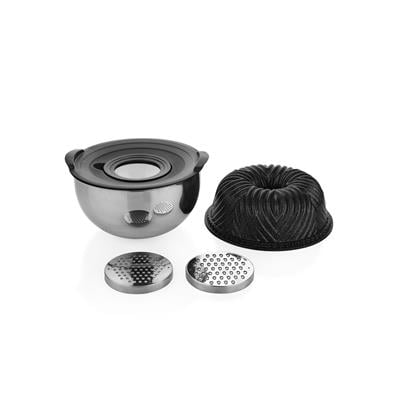 Schafer Cakehaus Kek Kalıbı+Hazırlık Seti 6 Parça-Siyah