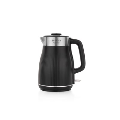 Schafer Carina Paslanmaz Çelik El Yakmaz Gövdeli Su Isıtıcı-Siyah