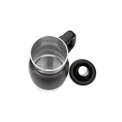 Schafer Carina Paslanmaz Çelik El Yakmaz Gövdeli Su Isıtıcı-Siyah