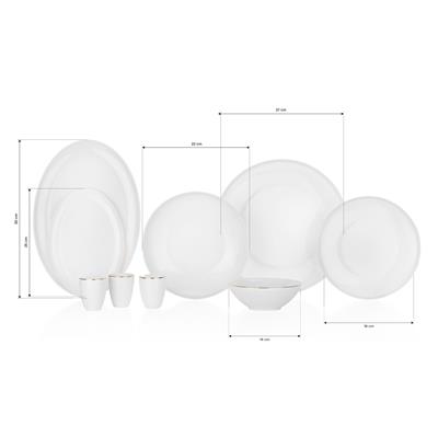 Schafer Chance Gold Yemek Takımı 56 Parça-Gold