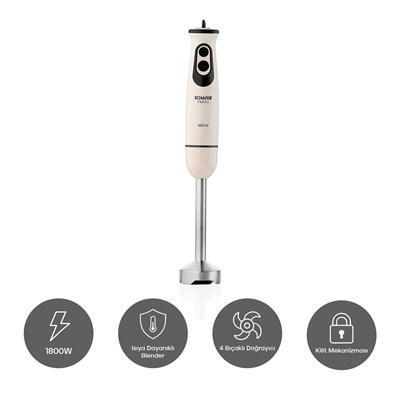 Schafer Chef Pro Çubuk Blender-Krem