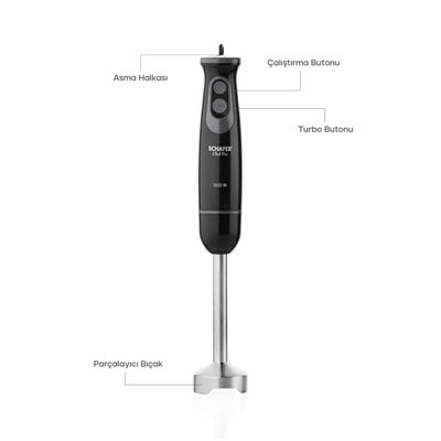 Schafer Chef Pro Çubuk Blender-Siyah